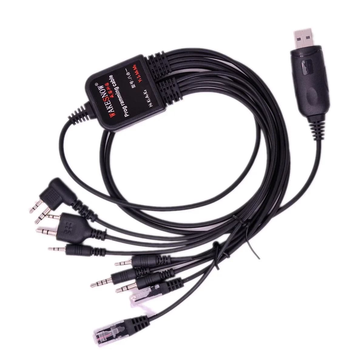 Cavo di programmazione USB universale 8 in 1 Kit per MOTOROLA KENWOOD YAESU Icom HYT Baofeng Ham Radio PC Program Data Line Accessory