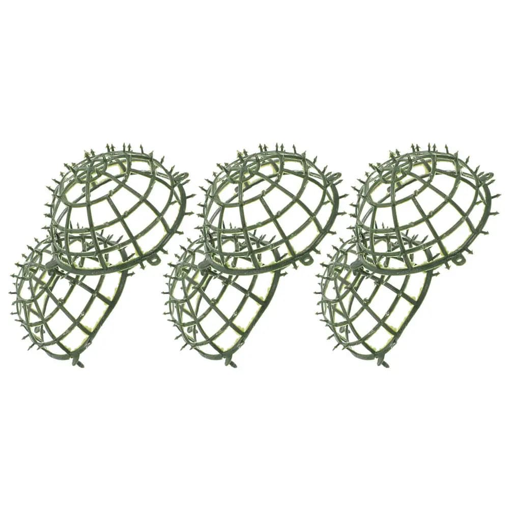 Set di 3 Supporti per Piante Artificiali, Gabbia di Sostegno in Plastica per Sfere Topiarie, Porta Fiori per Decorazione Giardino e Cortile