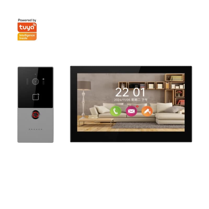 Smart Intercom Kit Two-Way Video Doorbell and Tuya Indoor Monitor for Villa