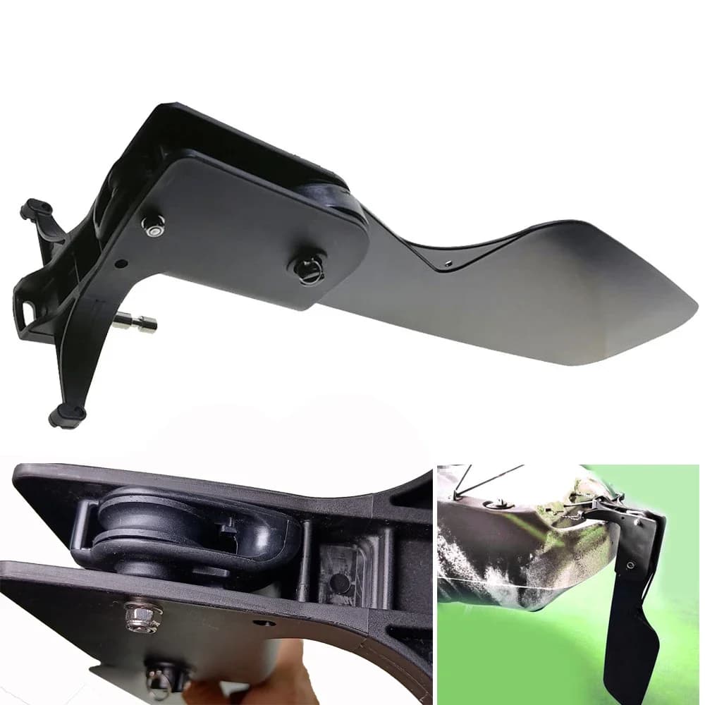 Canoa Kayak Coda di barca Kayak Timone Direzione Controllo del piede Sistema di sterzo Kit di attrezzi Clip Fibbia Corda spessa