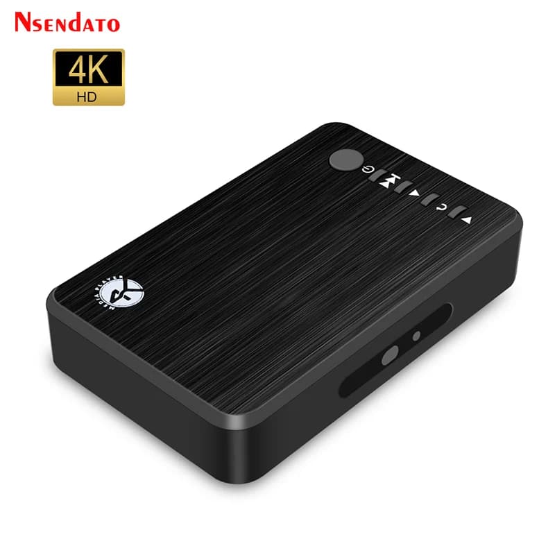 Lettore Multimediale HD Portatile 4K Ultra H.265 con VGA SD per U Disk HD VGA AV MKV RMVB per TV e Auto