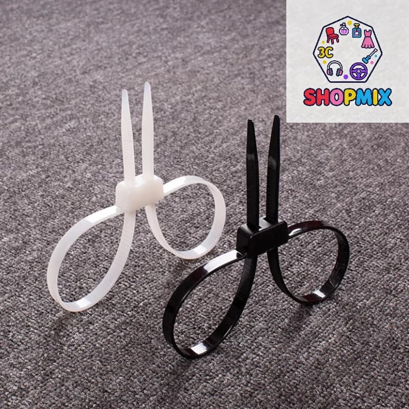 Manette in Plastica Nylon Monouso Tipo Zip Tie, Robuste Manette per Cavi, per Forze dell'Ordine e Giardinaggio