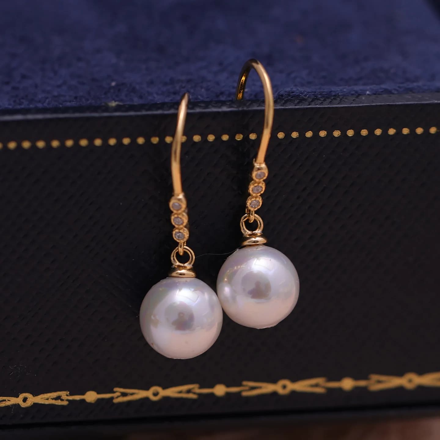 S925 Sterling Silver Earrings Base Findings Mountings Jewelry Mounts Fittings Accessories for 5-12mm Pearls 10 pairs/lot