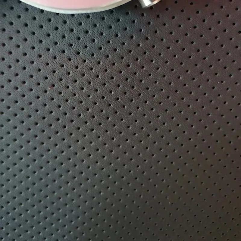 Microfiber Synthetic Leather Materials with Punching Holes, 1.2MM Thickness, for Auto Flyers and Sofa Seats