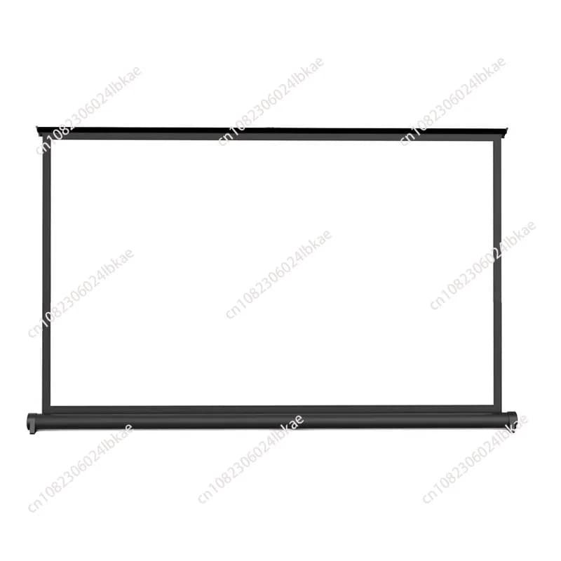 Schermo per proiettore portatile da 50 pollici Schermo da tavolo HD 16:9 Proiezione Pull Up Supporto pieghevole per campeggio Business Multifunzionale