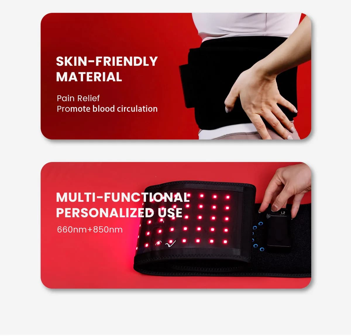 Ideaterapia Terapia della luce a infrarossi Cura della pelle Cintura Tappetino Coperta Sacco a pelo Terapia della luce rossa 660nm 850nm = 1:2 per uso domestico