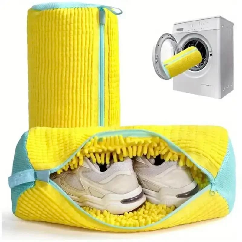 Reusable Shoe Laundry Bag for Washing Machine, Anti-Deformation Mesh Protector for Sneakers & Trainers