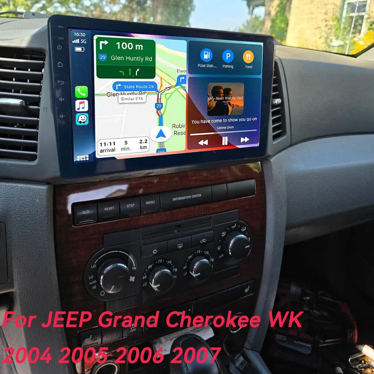 Autoradio Android 16 per JEEP Grand Cherokee WK 2004 2005 2006 2007 Lettore Multimediale di Navigazione Carplay Auto Video GPS WIFI+4G