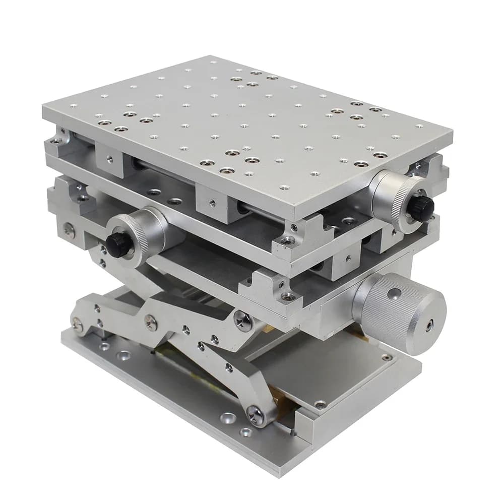 Banco da lavoro portatile 3D Macchina per incisione con marcatura laser Tavolo mobile a 3 assi 210x150x150mm Esperimento ottico Tavolo ASSI XYZ Y