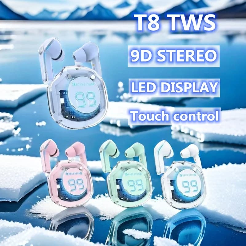 NEW wireless headphones TWS Bluetooth 5.3 earphones with low noise reduction fpr all smartphones