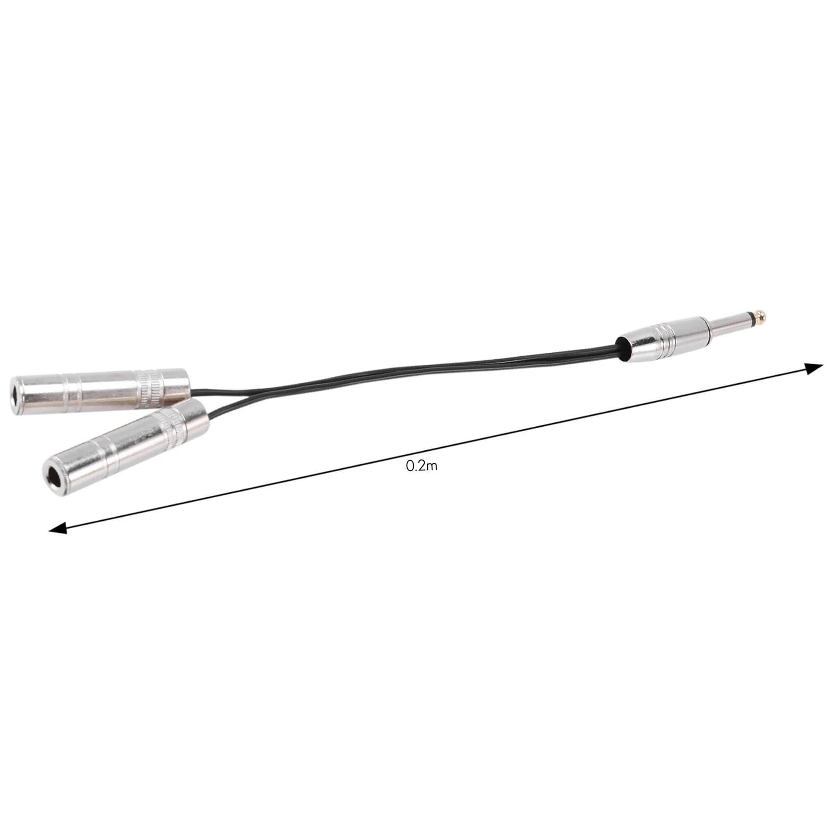 Le migliori offerte PRO 6,35 mm 1/4 pollici jack stereo splitter cavo adattatore spina a 2 prese X