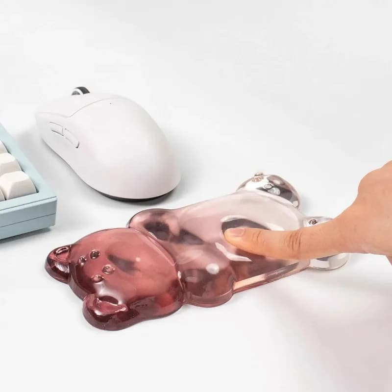 Poggiapolsi in Gel per Mouse, Supporto per il Polso del Computer per Alleviare il Dolore al Braccio, Cuscino Carino per Mano e Polso per Casa e Ufficio