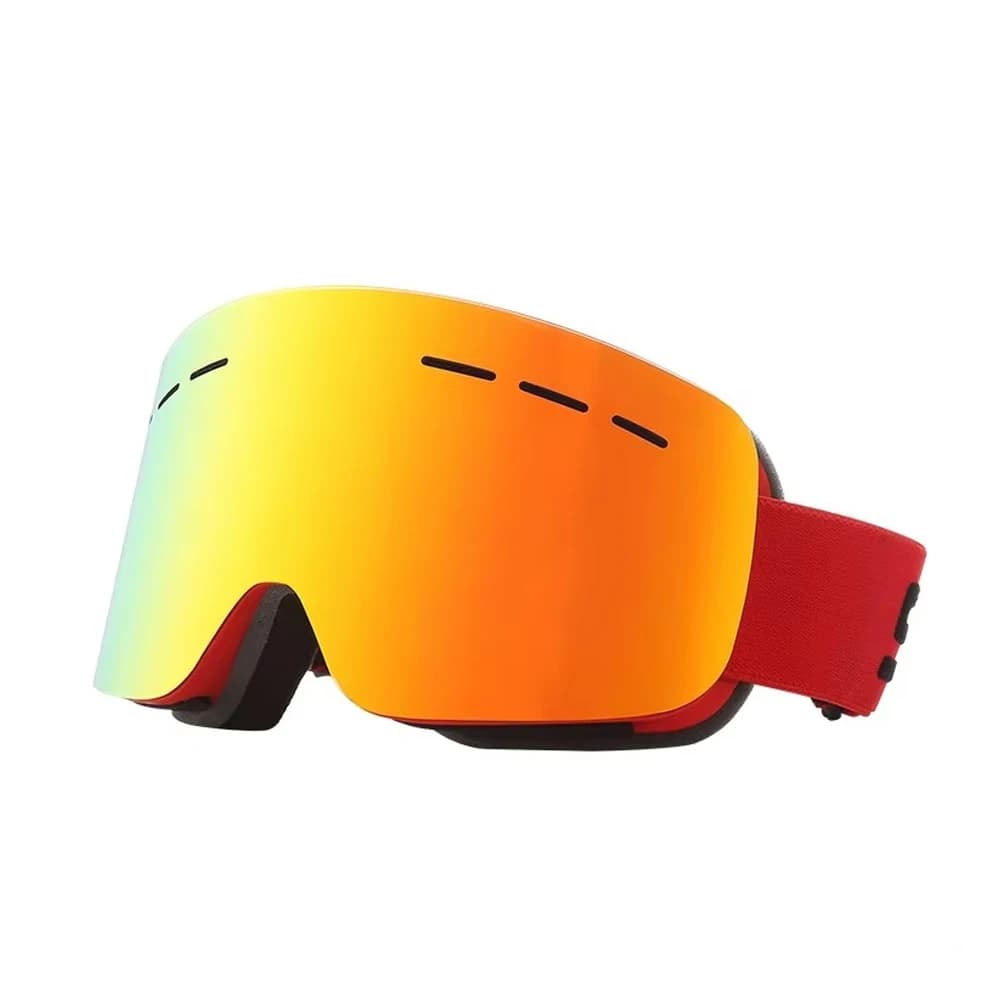 Occhiali da sci da esterno da uomo personalizzati, occhiali da snowboard con rivestimento a specchio, adatti per gli appassionati di sport