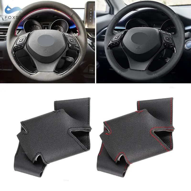 For Toyota Izoa 2018 2019 C-HR CHR 2016 -2019 Hand braid Car cover Trim Soft protection perforated leather cover