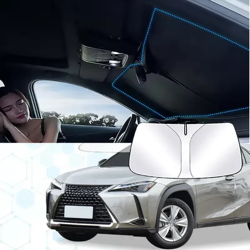 Windshield Sun Shade For Lexus UX 250H UX F Sport UX200 300 Sunshade Sun Visor Protector Foldable Blocks UV Rays Keep Car Cooler