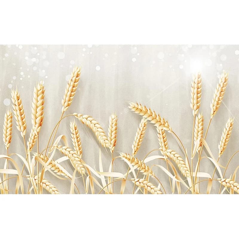 Carta da parati 3D personalizzata, moderna e minimalista, con immagine di spighe di grano, murale fotografico per soggiorno, sfondo per divano, decorazione per la casa, fresco.