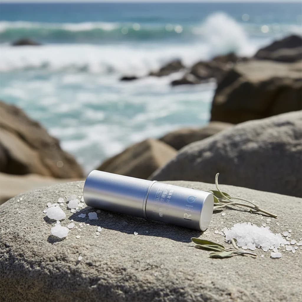 Stick di Profumo Solido per Uomo e Donna, Fragranza Salvia e Sale Marino, Balsamo Naturale Portatile a Lunga Durata, Deodorante per il Corpo, Colonia Tascabile