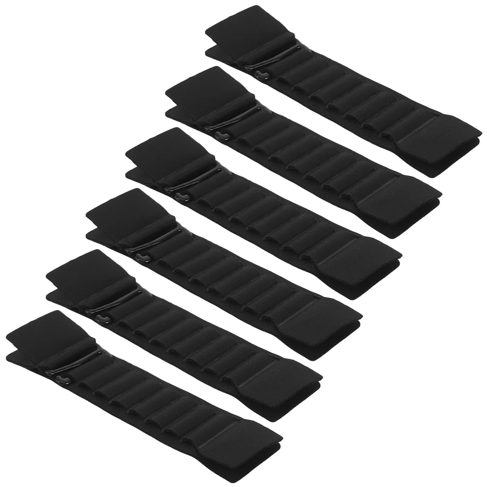 6Pcs Adjustable Bra Extender Buckle with 8 Hook Settings Elastic Bra Band Extension for Yoga Running Gym Swimsuit Back Dress