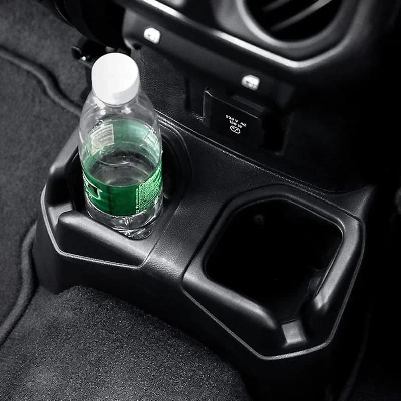 Portabicchieri per sedile posteriore, portaoggetti per bevande montato sulla console a pavimento, resistente all'usura, stabile, parte dell'organizer per interni auto