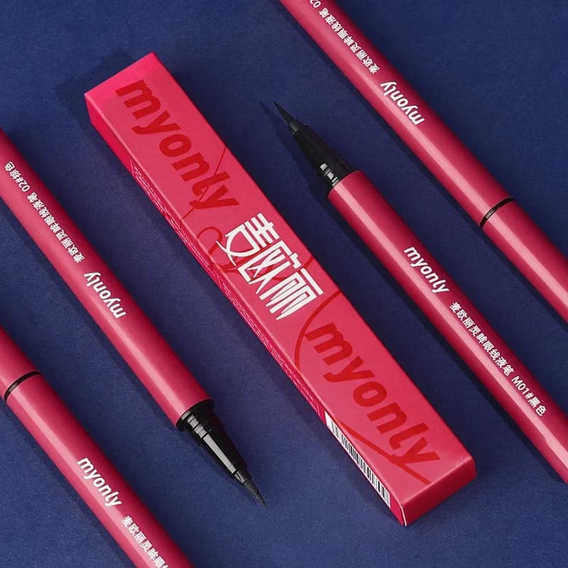 Eyeliner ultra fine smooth waterproof long sweat resistant not easy to deburring liquid pen for eyeliner color brown black natural makeup