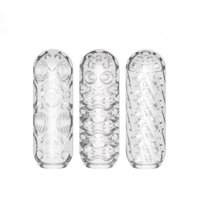 Men's Masturbator Mug Soft Thread Sexual Toys Transparent Vagina Adult Resistance Exercise Adult Supplies Adult Supplies Men's Pocket Cup