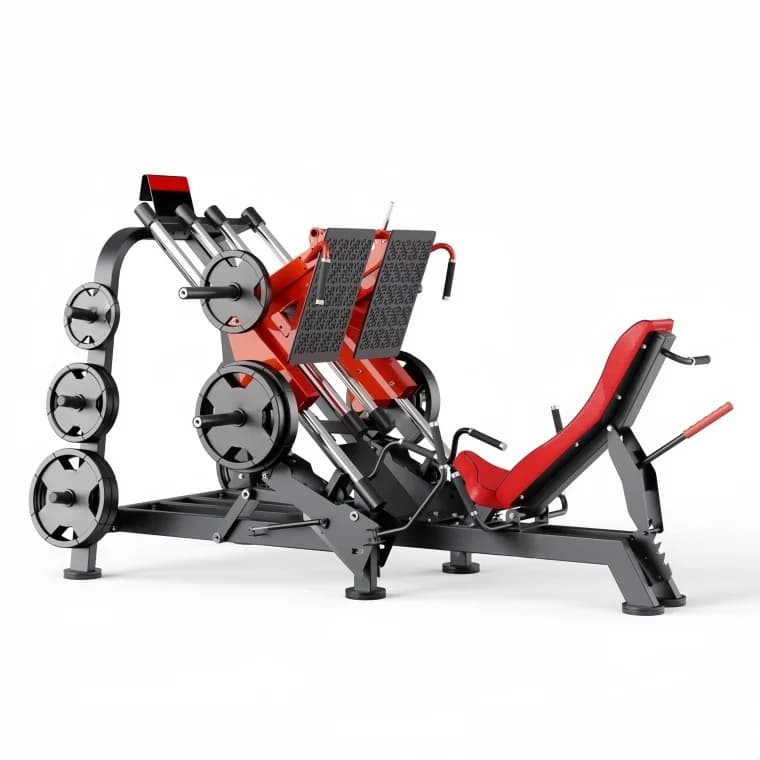 Leg Press Machine Commercial with Plates, Leg Press Side 45 Degrees
