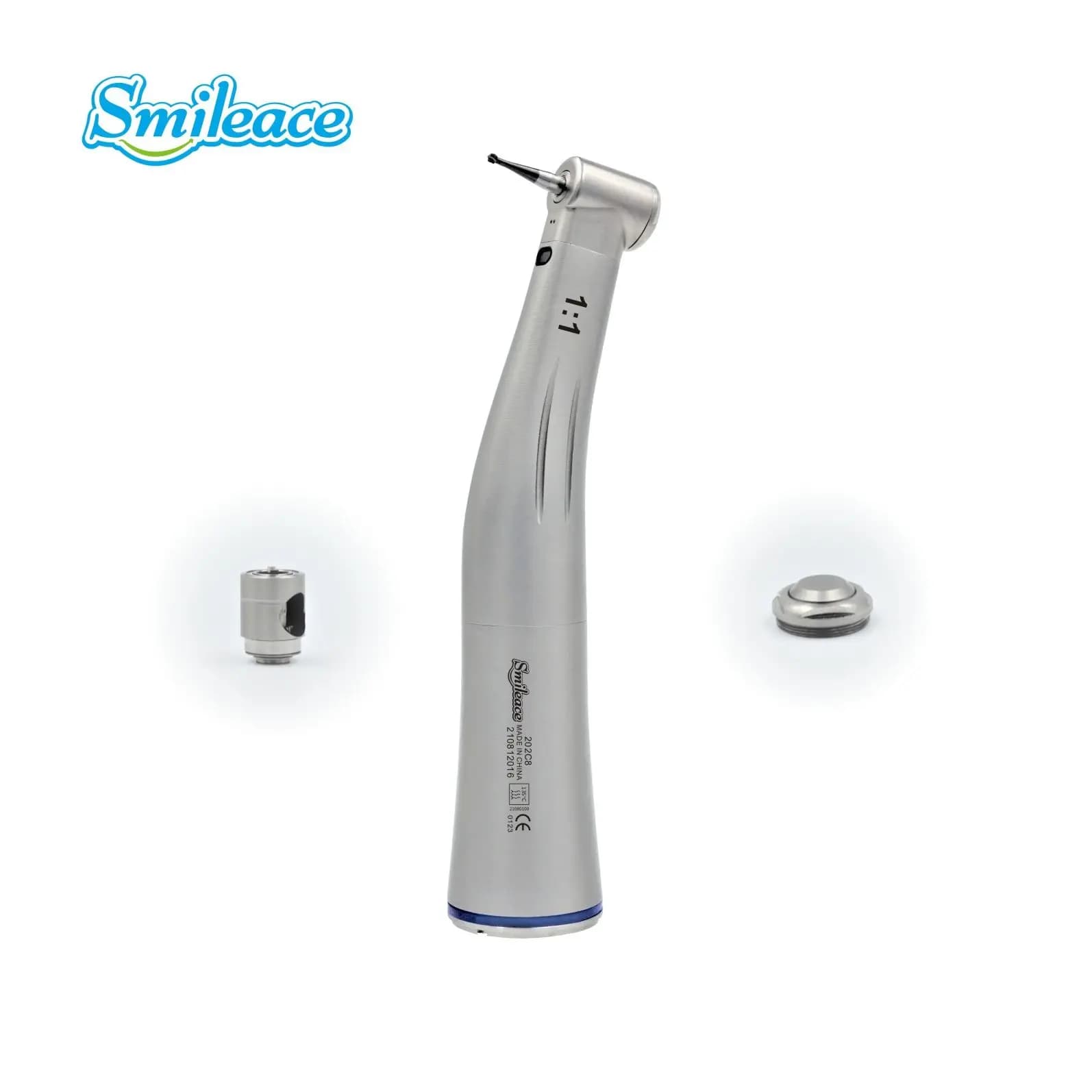 Dentale 1:1 contrangolo in fibra ottica manipolo a bassa velocità manipolo interno a spruzzo d'acqua