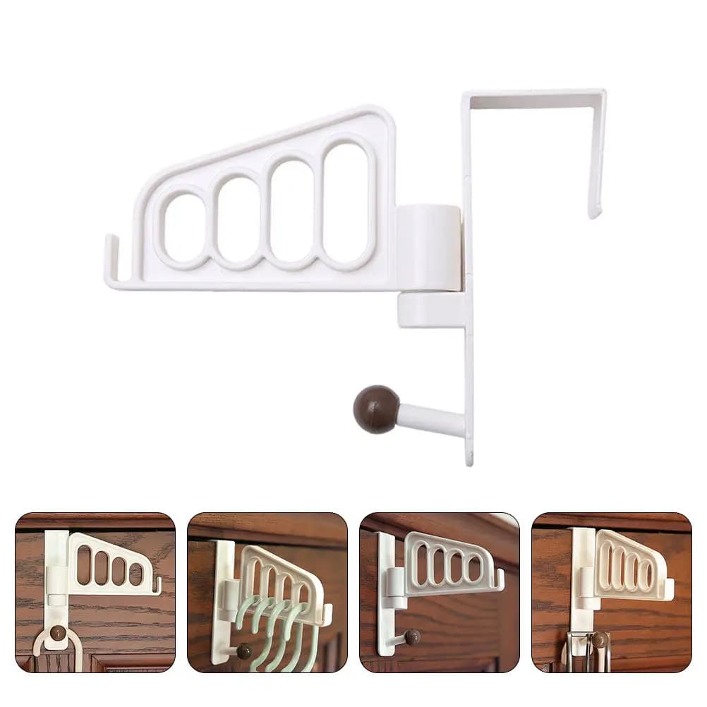 1 Pezzo Gancio Appendiabiti da Porta, Gancio Appendiabiti da Porta in Materiale Premium, Nessuna Foratura Necessaria, Organizzatore per Cappelli e Cappotti, Bianco