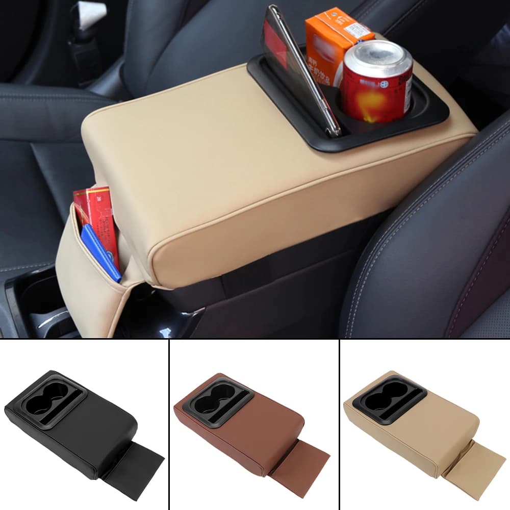 1PC armrest for Auto pad accessories for Auto support for hand elbow cushion Anti-fatigue with armrest holders Storager Box