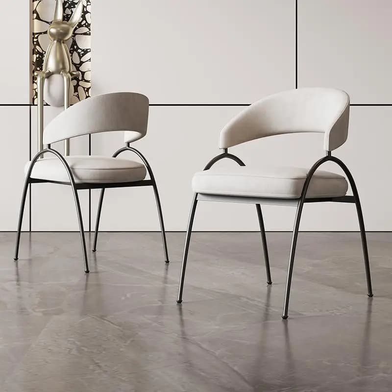 Poltrona di design Sedie da pranzo Sedie da sala da pranzo Cucina Matrimonio di lusso Sedie da hotel da gioco Chaise Salle A Manger Mobili per la casa