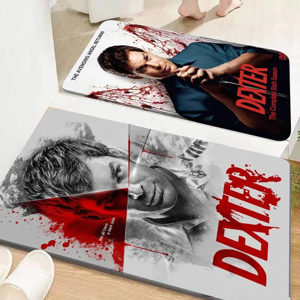 D-Dexter Michael C.Hall Tappetino classico per TV in stile nordico, per camera da letto, soggiorno, tappetino per balcone, antiscivolo, Alfombra