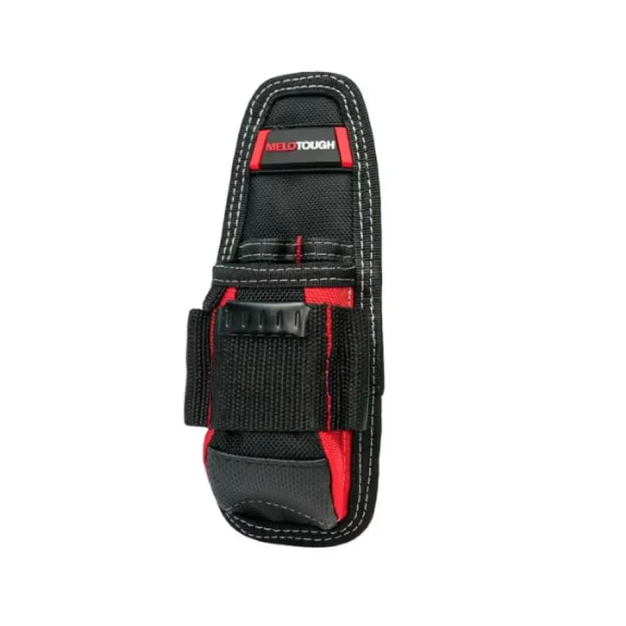 MELOTOUGH Custodia per attrezzi professionale per carichi pesanti con tasche di varie dimensioni e perizoma per nastro elettrico, porta martello