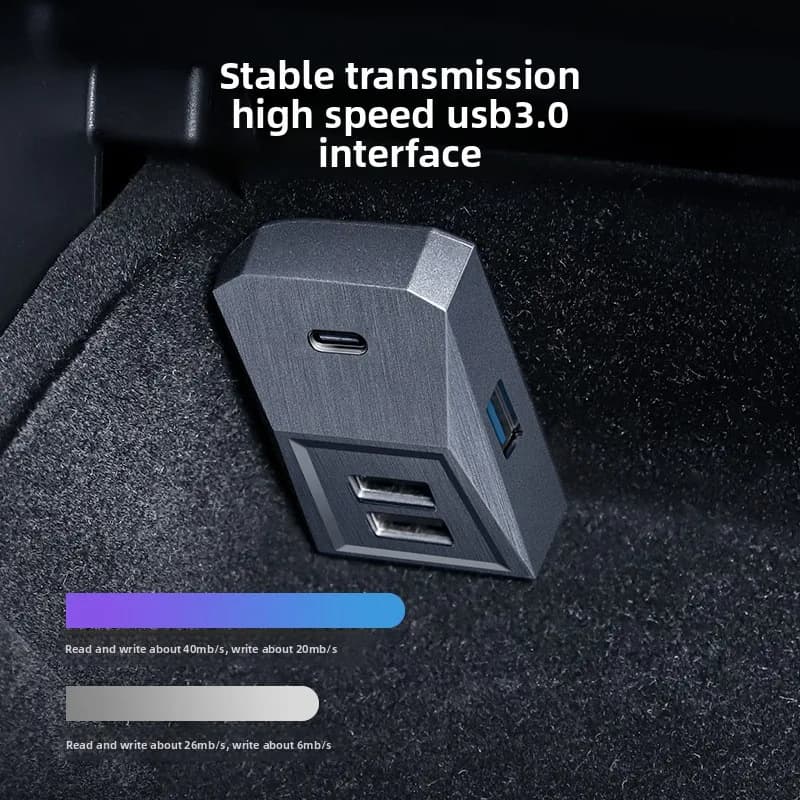 Suitable for Tesla New Model 3 Highland Model Y Juniper Glove Box New Dock Control HUB expander to USB
