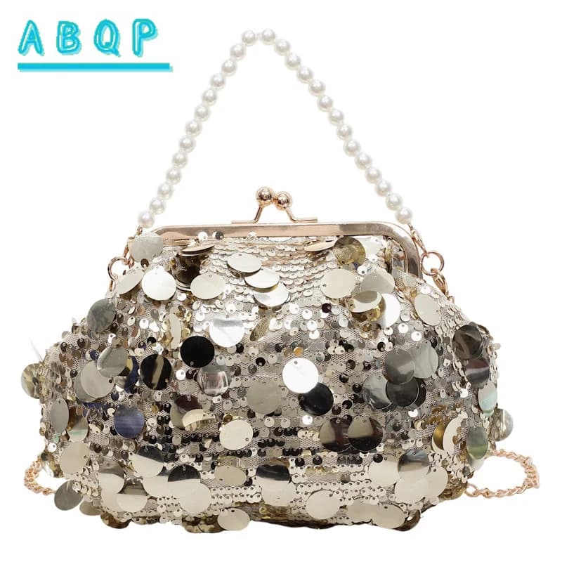 Evening Women's Bag Luxury Brand Sequined Sparkling Evening Handbag Fashion Casual Women's Shoulder Crossbody Bag High Quality
