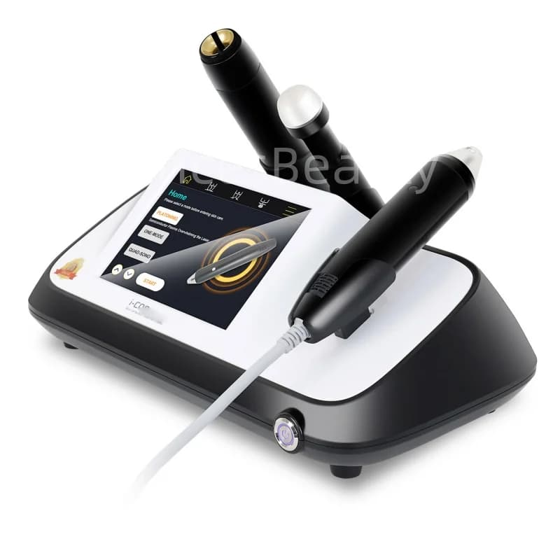 Nuovo dispositivo antirughe 3 in 1, macchina per la rigenerazione del collagene, apparecchio di bellezza multifunzione per il viso, 3 manipoli per trattamenti facciali.