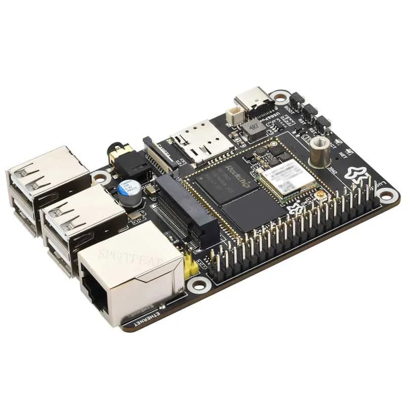 Luckfox Pico Pi A/B EMMC Mic Option WiFi6 /4G Core 128/256MB RV1106 G2/G3 RAM Audio Display Port Size Compatible with Raspberry