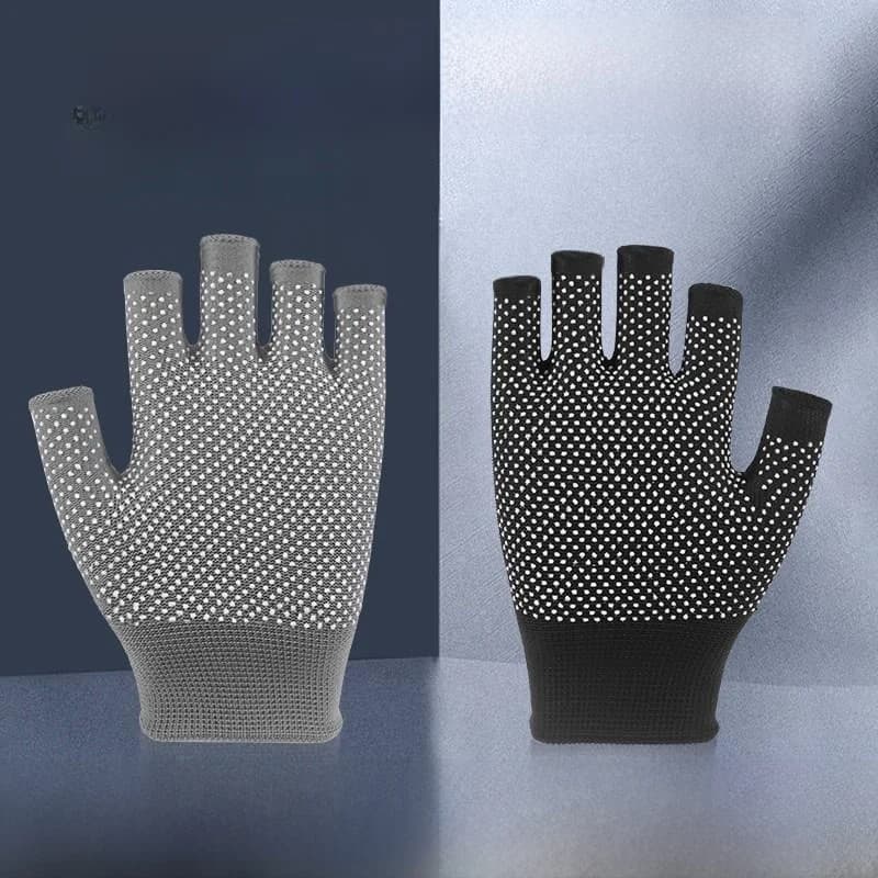 Yoga Gloves Non-slip to Full-Leather or without fingers, for Kettlebell and Gym, Sports Articles