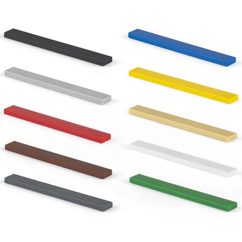 50 pz Bulk Building Blocks Figura Mattoni Liscio 1x8 10 Colori Giocattolo Educativo Creativo per I Bambini Formato Compatibile Con 4162