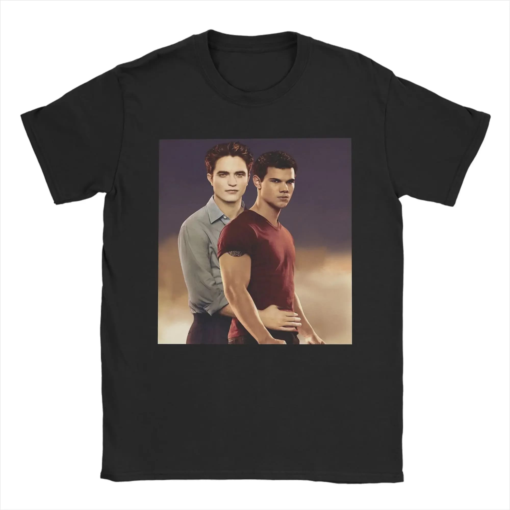Novelty Twilight Jacob Edward T-shirt da uomo e da donna, girocollo, in cotone, a maniche corte, abbigliamento estivo