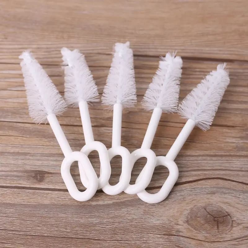 5 pz/set capezzolo pulitore del bambino capezzolo s spazzola strumenti di pulizia setola professionale ciuccio ad alta densità accessori succhietto T3LA
