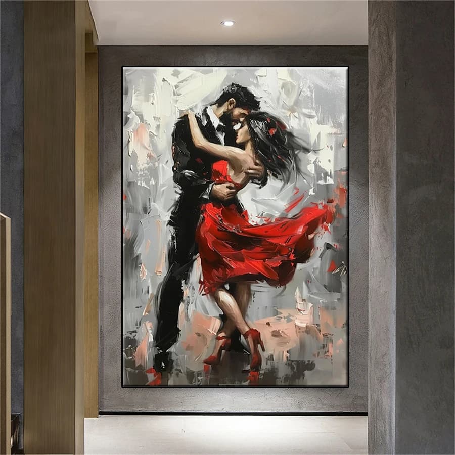 Kit Pittura Diamante Nuovo Design Moderno Astratto Coppia Romantica Ricamo Mosaico 5D Full Drill Punto Croce Diamantato Decorazione Casa