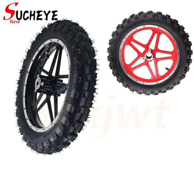 Ruote da 10 pollici 2.50-10 adatte per mini moto fuoristrada, motociclette, biciclette per bambini, sostituzione ruota anteriore o posteriore