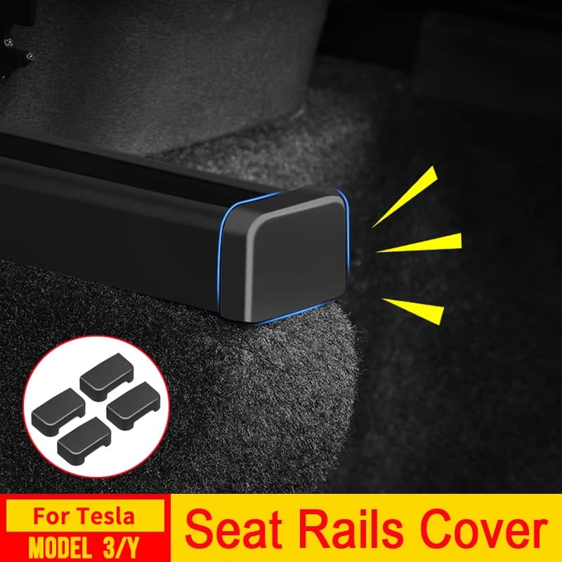 For Tesla Model 3 Y Juniper 2025 Seat Posterior Rail Cover Car Protection Accessories Travel Seat Posterior Children Anti-warm Pad Cover