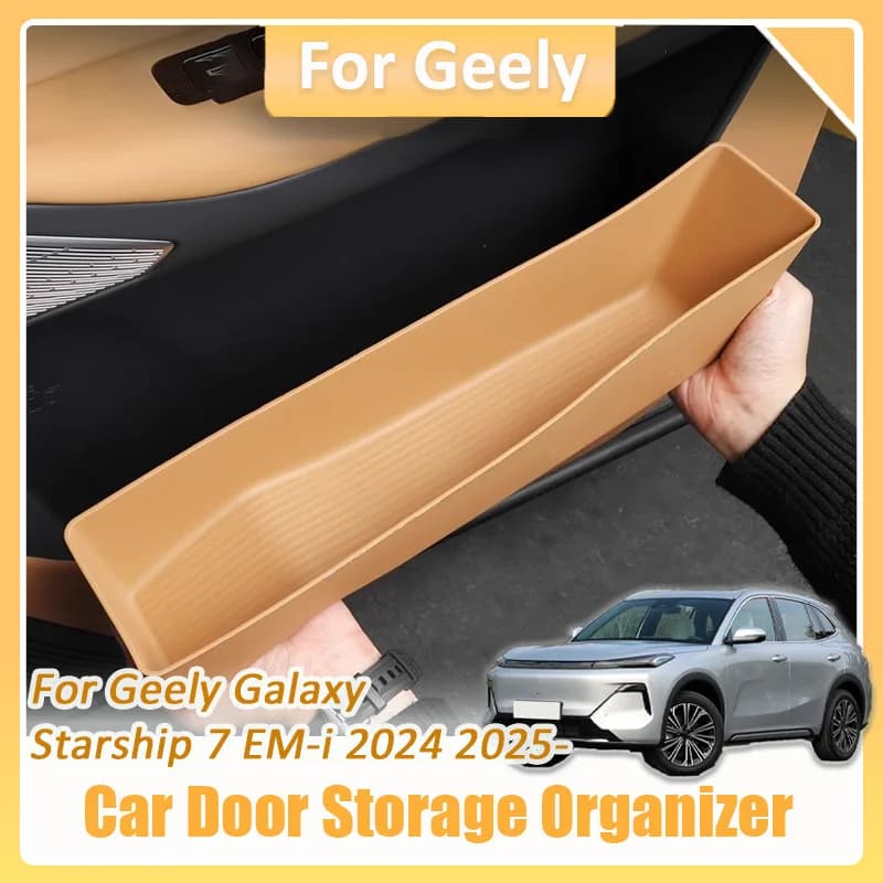 Per Geely Galaxy Starship 7 EM-i 2024 2025 Auto TPE Porta Scatola di Immagazzinaggio Impermeabile Ricambi Auto Decorazione Organizer Kit di Accessori