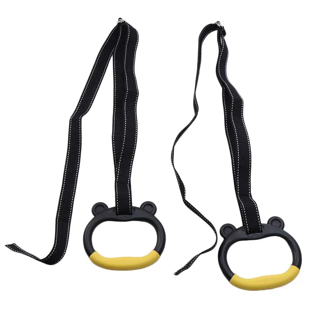 Anelli da Ginnastica con Cinghie Antiscivolo Regolabili, Barra per Trazioni, Anelli per Esercizi Fitness Durevoli e Confortevoli, Attrezzatura per Pratica Ginnica