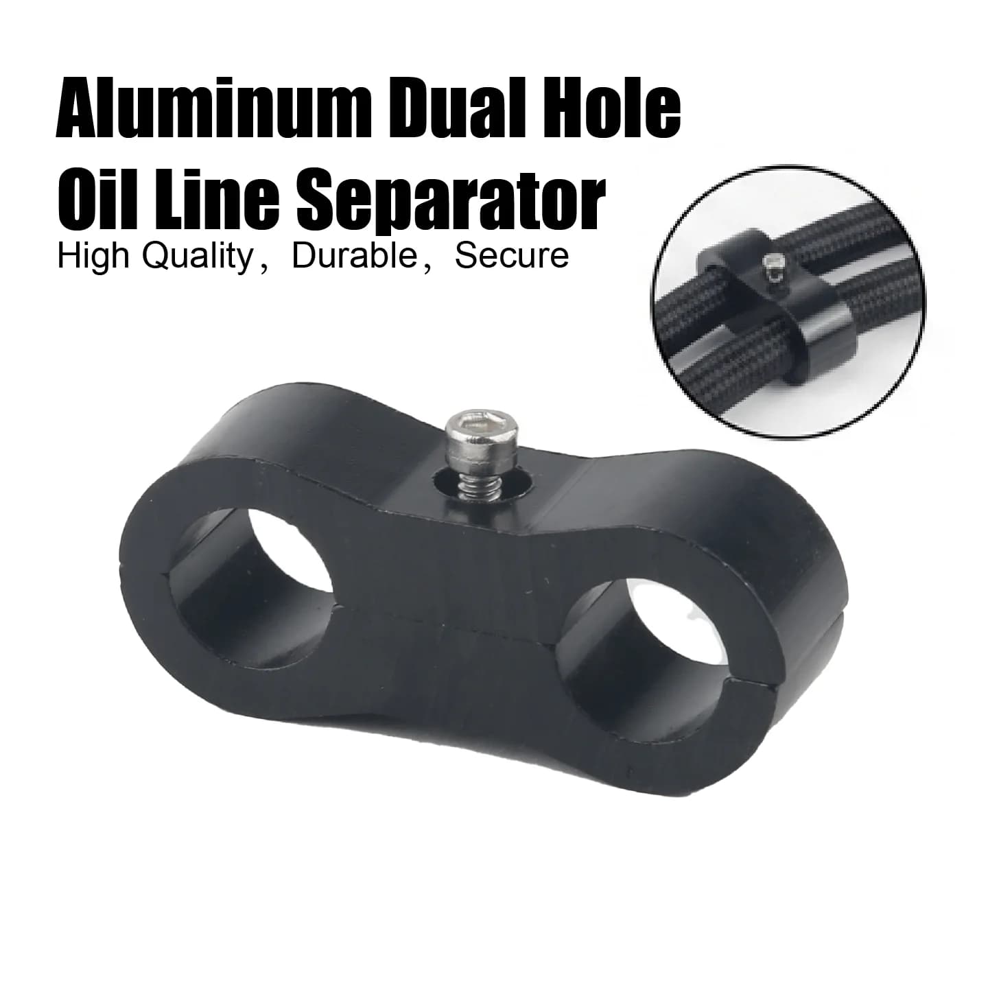 Separatore Universale in Alluminio per Tubi Olio, Carburante e Acqua AN4 AN6 AN8 AN10 AN12