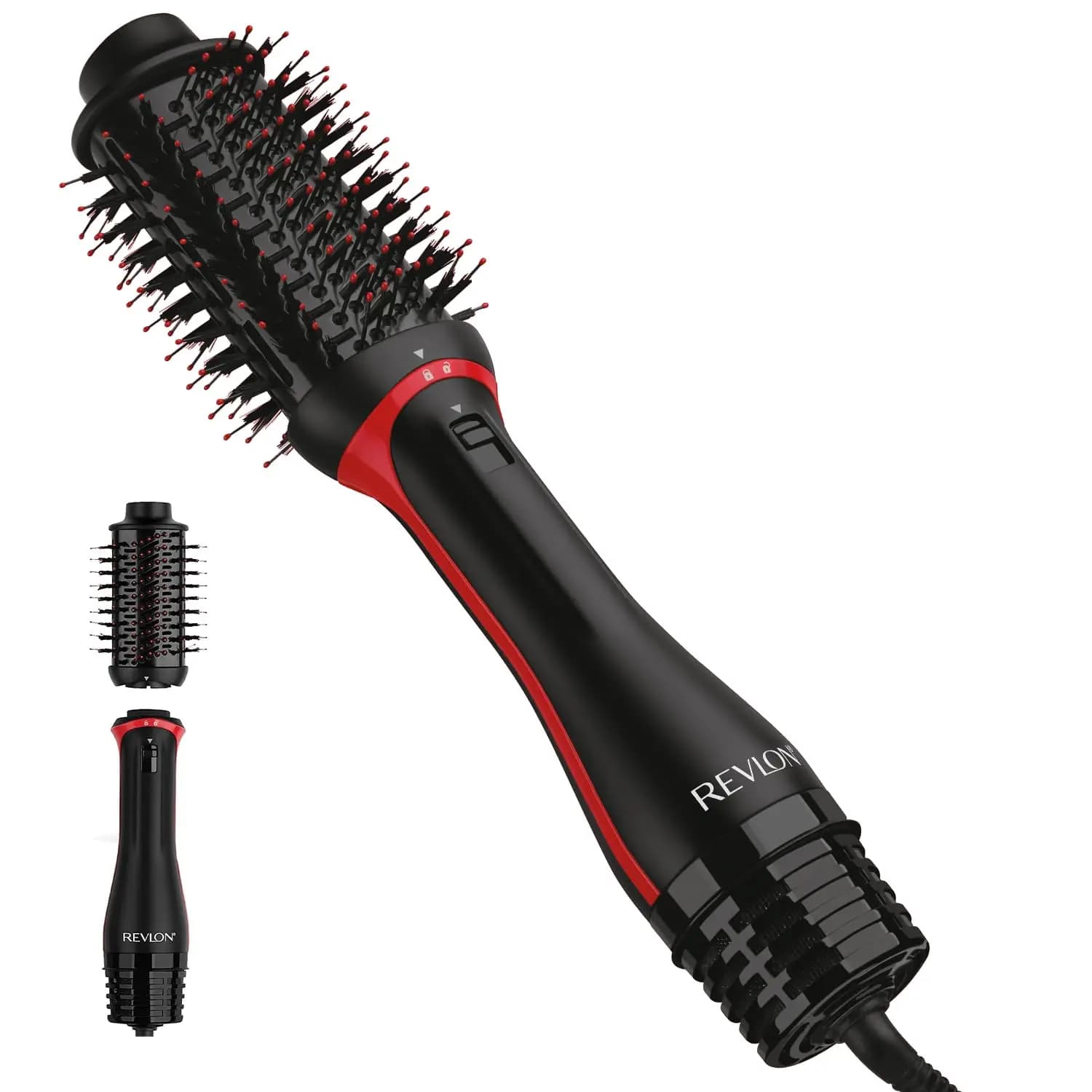 Spazzola Asciugacapelli Volumizzante One-Step: Effetto Salone, Meno Danni, Ideale per Viaggi, Colore Nero