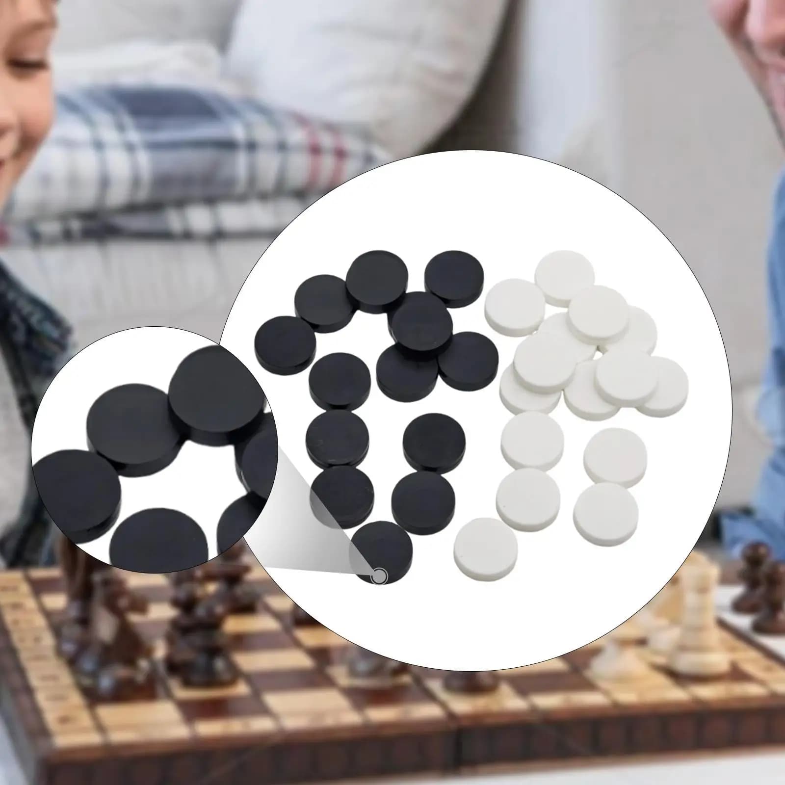 30 pezzi di pezzi degli scacchi, solo regalo, facili da giocare e trasportare, robusti pezzi da gioco da tavolo
