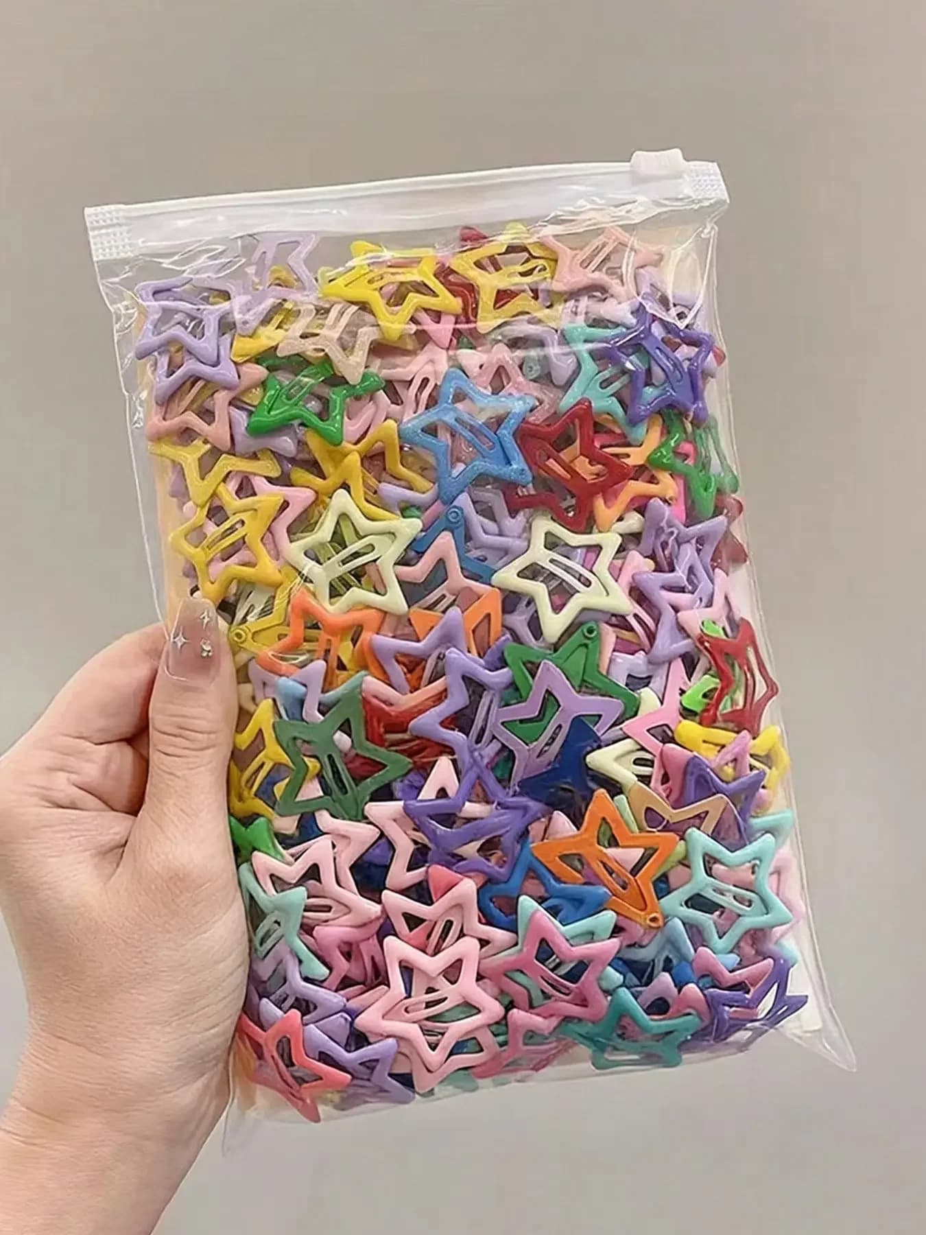 40/50 fermagli per capelli a forma di stella color caramello, graziosi accessori per capelli che non danneggiano i capelli, per l'uso quotidiano delle ragazze