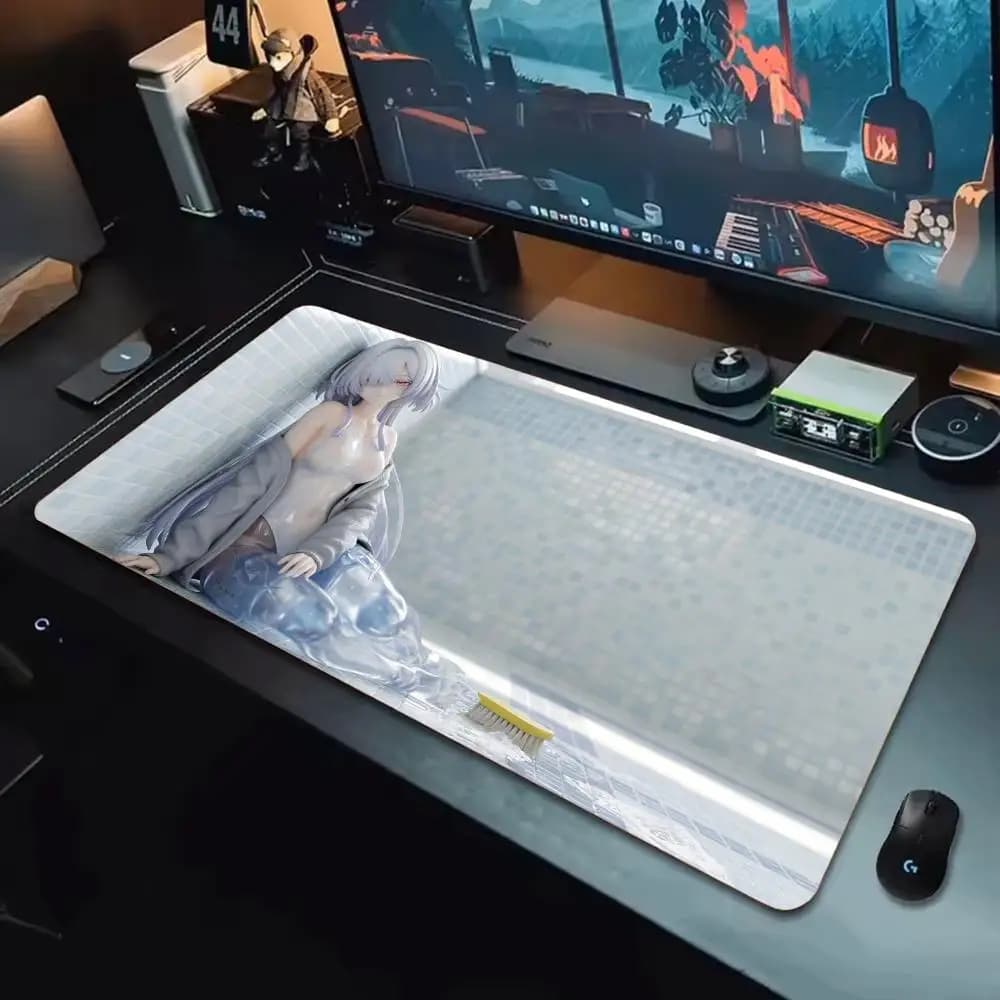 Tappetino per Mouse Mornye XXL, Superficie Liscia per Gaming, Antiscivolo, Comodo Tappetino da Scrivania